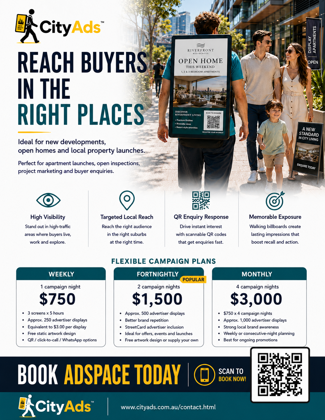 CityAds property and real estate advertising flyer